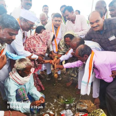 20 लाख की लागत से बनेगा सर्व आदिवासी समाज का भवन, नवाज ने किया भूमिपूजन