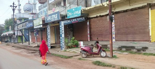 कांग्रेस के आह्वान पर कोंडागांव रहा पूर्णत: बंद