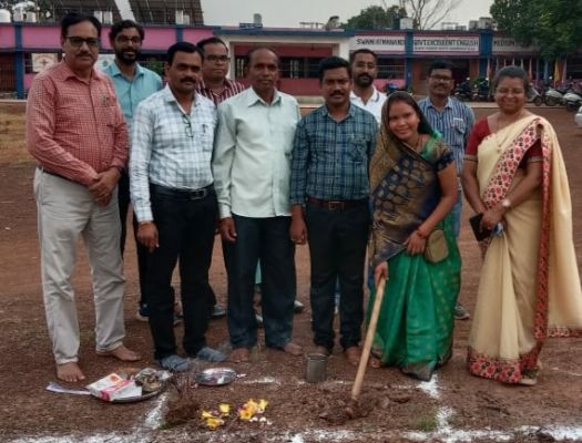 आत्मानंद स्कूल चर्रा में अतिरिक्त कक्ष का भूमिपूजन