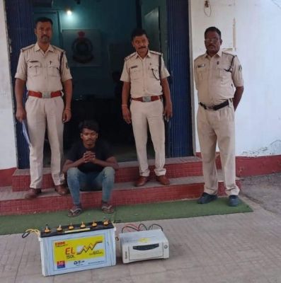 उप स्वास्थ्य केन्द्र से बैटरी, पंखा, कूलर चुराने वाला आरोपी गिरफ्तार 