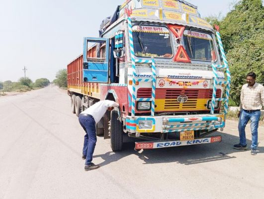 प्रेशर हॉर्न वाले वाहनों पर  चालानी कार्रवाई