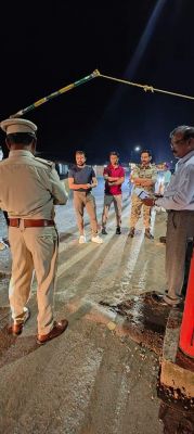 देर रात कलेक्टर-एसपी ने किया चेक पोस्टों का निरीक्षण