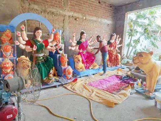 भेण्डरी में हिंगलाज माता की झांकी निर्माण की तैयारी अंतिम चरण में, मेले जैसा होगा माहौल