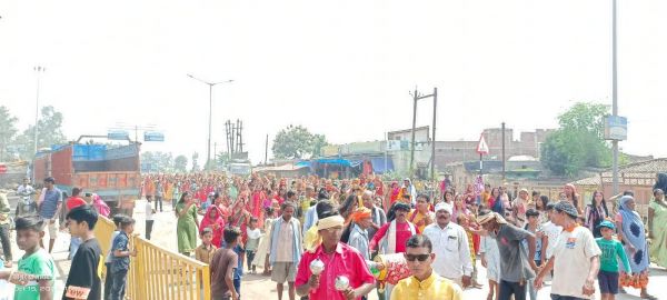 बाईपास बंजारी मंदिर में घट स्थापना के साथ शारदीय नवरात्र शुरु