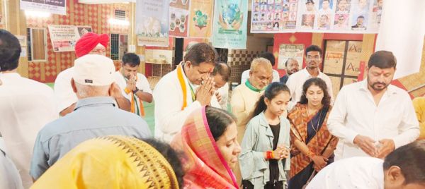 पदयात्री सेवा पंडाल का उद्घाटन