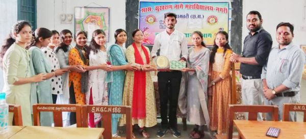 महाविद्यालय के वनस्पति विभाग के छात्र का बीएसएफ में चयन