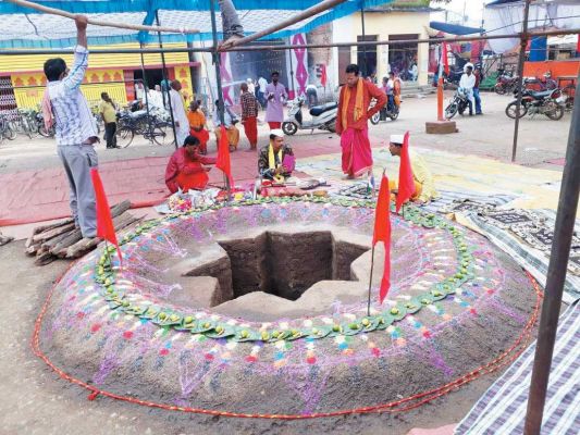 हवन-पूर्णाहुति आज, विसर्जन कल