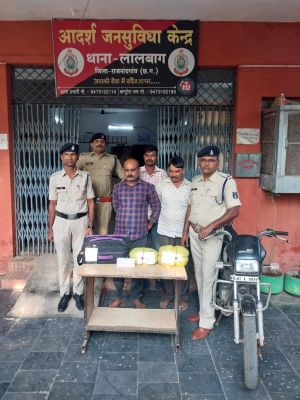 गांजा संग तीन आरोपी पकड़ाए