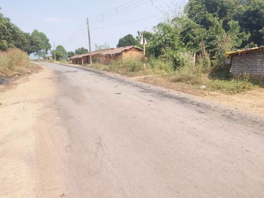 12 टन क्षमता में 40 टन लोडेड गाडिय़ां,  सडक़ उखड़ रही 