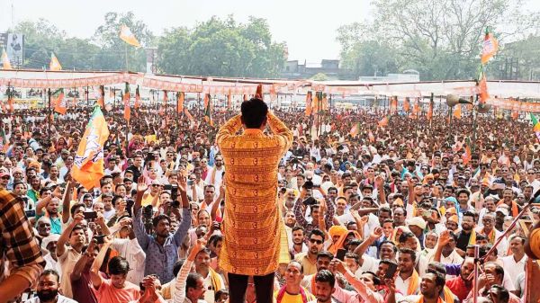 नामांकन रैली के दौरान सीएम पर गरजे ओपी  