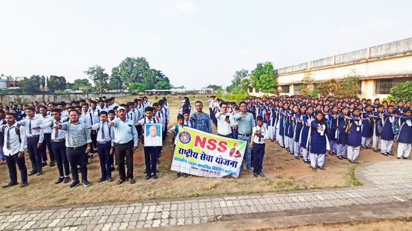 शा.विद्यालय फरसियां में  राष्ट्रीय एकता दिवस मना