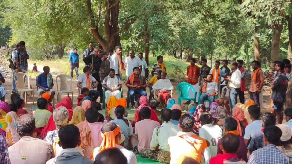 भाजपा प्रत्याशी की निकली जन आशीर्वाद यात्रा