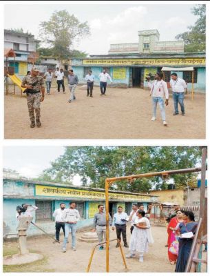 मतदान केंद्रों का निरीक्षण