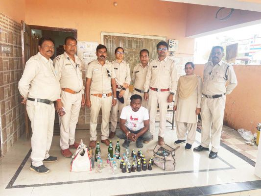  शराब संग एक गिरफ्तार 