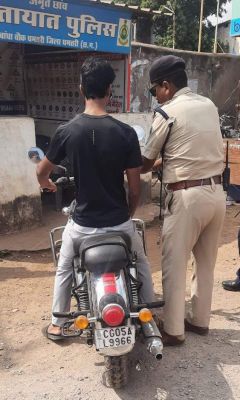 यातायात नियमों का उल्लंघन, 45 वाहन  चालकों पर चालानी कार्रवाई