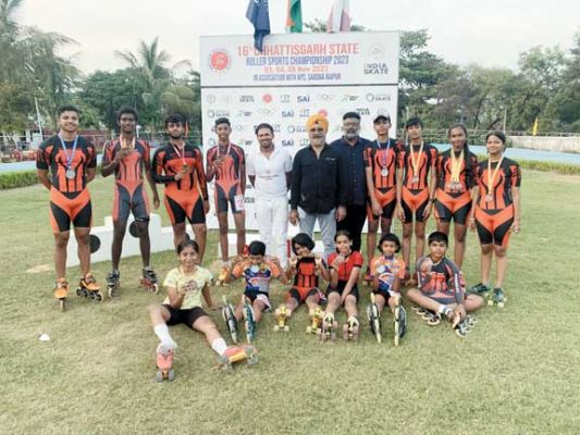 स्केटिंग स्पर्धा में बच्चों ने लहराया बस्तर का परचम