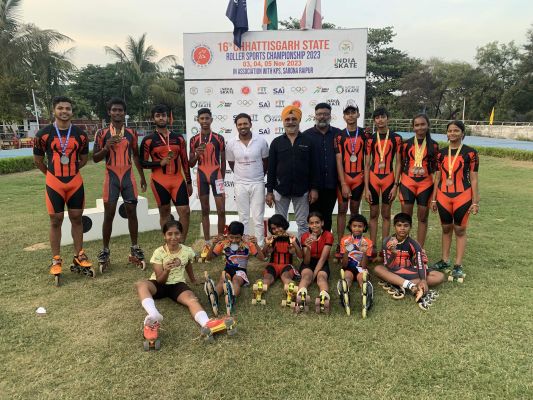 स्केटिंग स्पर्धा में बच्चों ने लहराया बस्तर का परचम