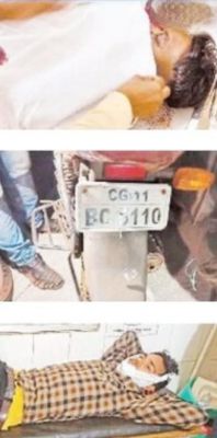 दो मोटर साइकिलों की भिड़ंत, दो युवकों की मौत, 3 घायल 