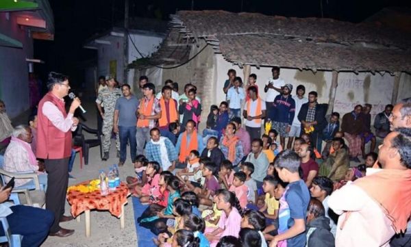 मतदान के बाद भी ओपी चौधरी का जारी है जनसंपर्क