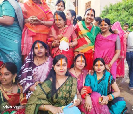 केशरवानी महिला समाज ने छठ पर्व मनाया