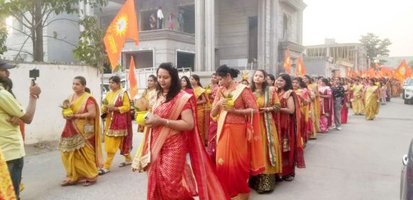 महाराजा अग्रसेन की निकाली भव्य शोभायात्रा