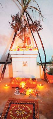 गन्ने का मंडप सजाया, तुलसी-शालिग्राम का विवाह रचाया