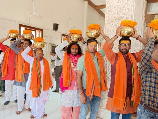 श्रीराम मंदिर प्राण प्रतिष्ठा  गृह संपर्क अभियान शुरू