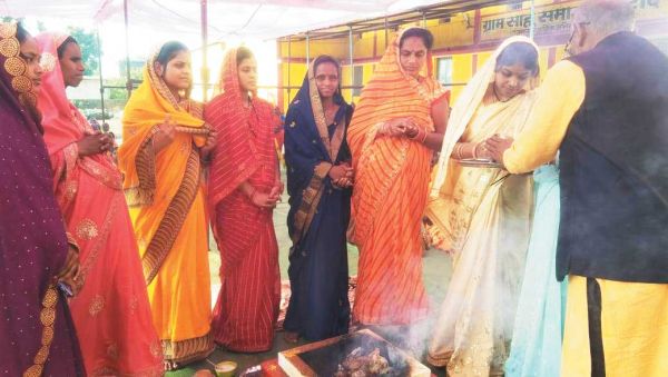 पिपरौद में मातृ वंदन सम्मान कार्यक्रम