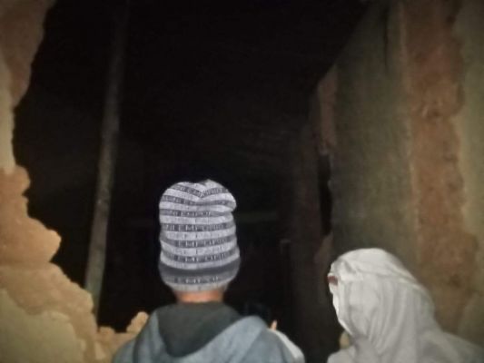 हाथियों का उत्पात, तीन घर तोड़े, जान बचाकर भागे ग्रामीण