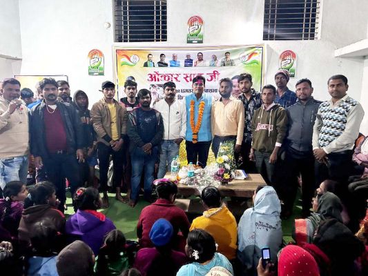 जीत के बाद विधायक ओंकार साहू  ने कार्यकर्ताओं का जताया आभार