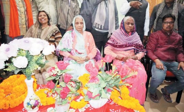 सीएम की मां जसमनी देवी का नागरिक अभिनंदन