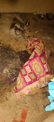 घर में लगी आग, पति-पत्नी की जलकर मौत