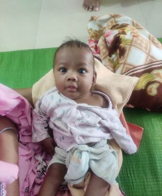 चिरायु योजना से अनाथ आश्रम की बच्ची सौम्या का बेहतर उपचार