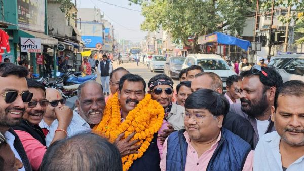 नीलकंठ टेकाम का कांकेर में स्वागत