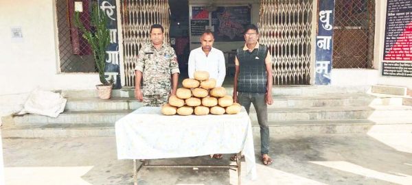 जंगल के रास्ते गांजा तस्करी, आरोपी पकड़ाया