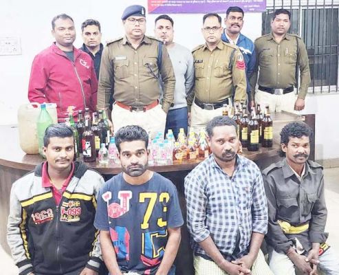 एक ही दिन 26 मामलों में  140 लीटर शराब जब्त 