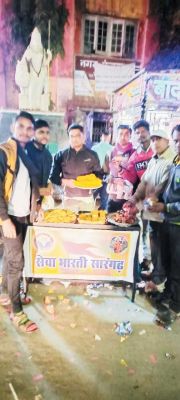 गुरु घासीदास की जयंती पर जलपान की व्यवस्था