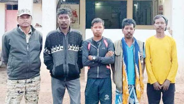 खेत में काटकर रखे धान की चोरी, 4 आरोपी गिरफ्तार