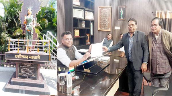 छत्तीसगढ़ महतारी प्रतिमा की हो रही उपेक्षा