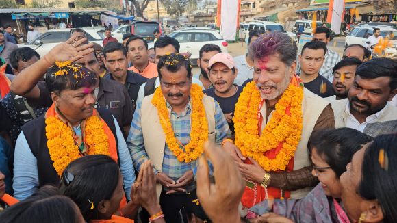 प्रथम आगमन पर भाजपा प्रदेश अध्यक्ष किरण व कैबिनेट मंत्री केदार का केशकाल में भव्य स्वागत 