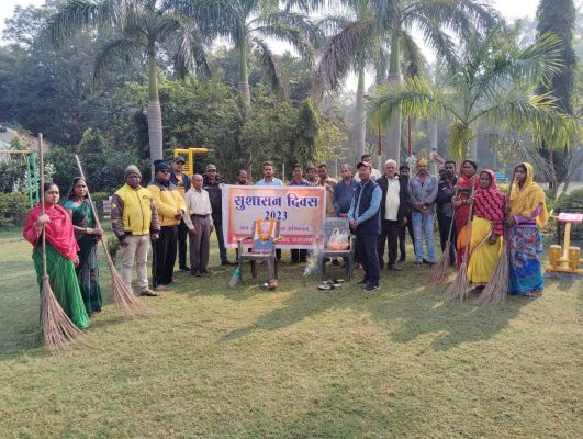 वाजपेयी की जयंती सुशासन दिवस पर चलाया स्वच्छता अभियान