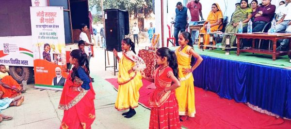 नलजल योजना के तहत त्रिवेणी को मिला नल कनेक्शन