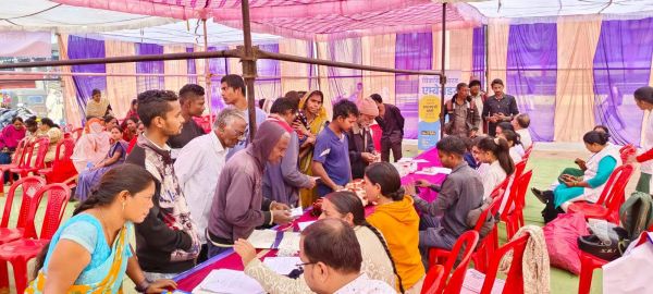 गांवों में विकसित भारत संकल्प यात्रा,योजनाओं की दी जानकारी