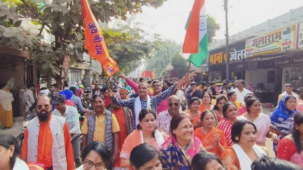 शहर में निकली रामराज यात्रा, जगह-जगह स्वागत