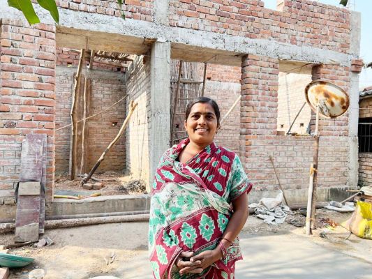 प्रधानमंत्री आवास योजना का मिला लाभ  