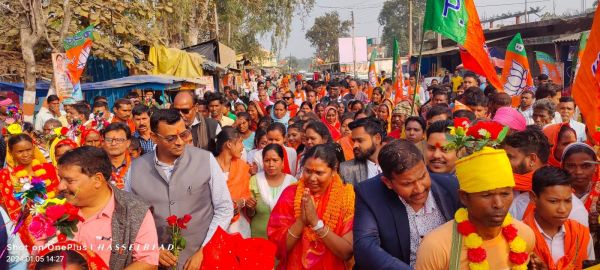 कोतबा में गोमती साय का भव्य स्वागत