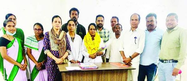 स्वा. कर्म. संघ की महिला प्रकोष्ठ की जिलाध्यक्ष बनी जेबा 