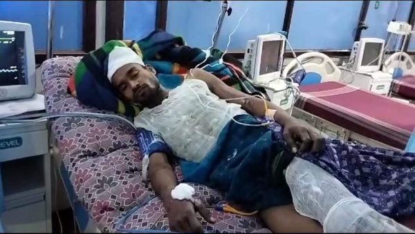 करंट की चपेट में युवक, गंभीर 