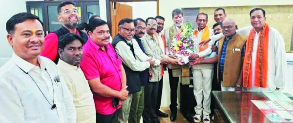 भाजपा प्रदेशाध्यक्ष से मंडल अध्यक्षों ने की मुलाकात