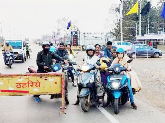 105 वाहन चालकों से 57 हजार जुर्माना